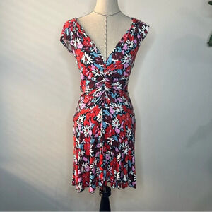 Free People floral y2k sweetheart neckline dress size small